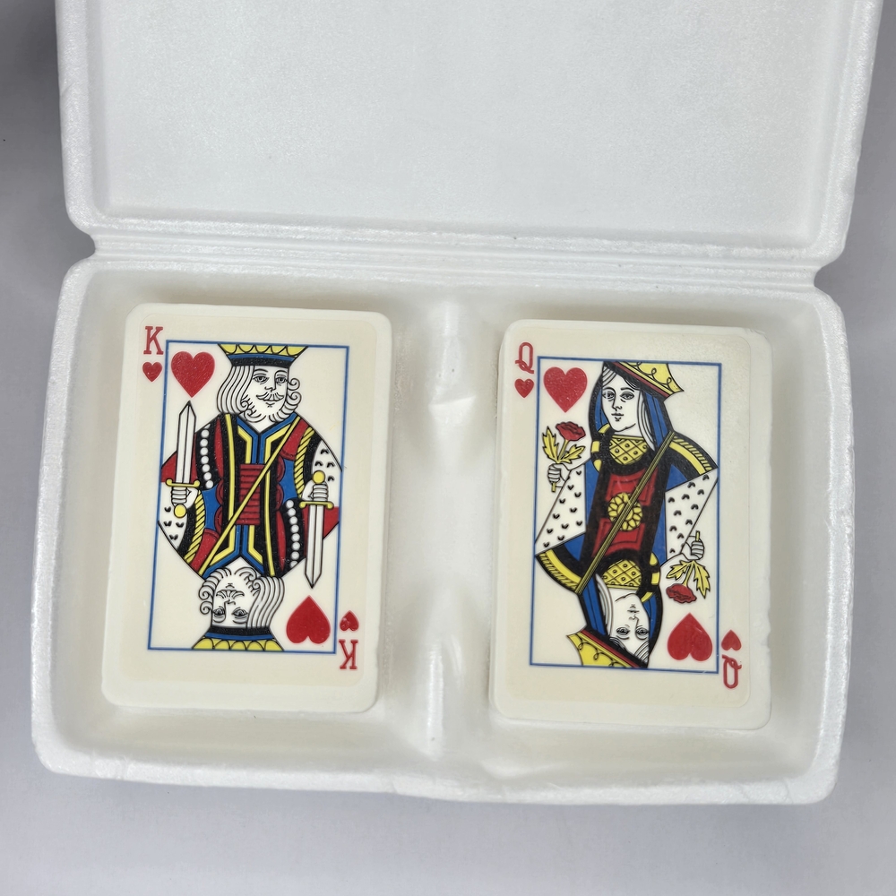 Vintage AVON Royal Hearts Decorative Bar Soap King And Queen Playing Cards